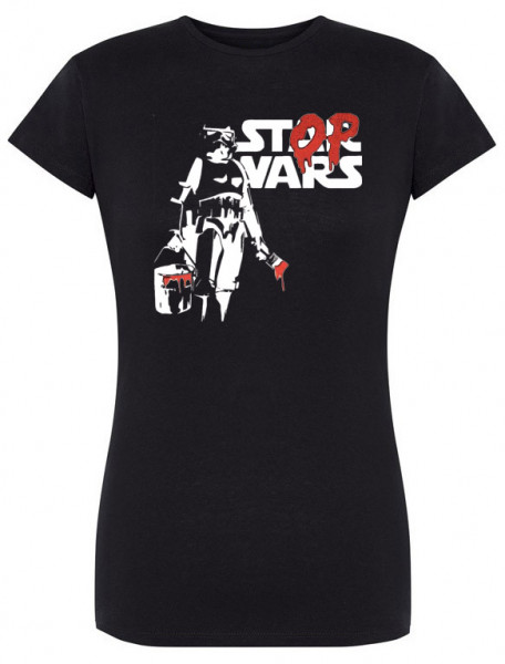 Dámské T-shirt Banksy STOP WARS