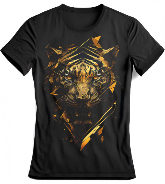 T-shirt Polygon Tiger