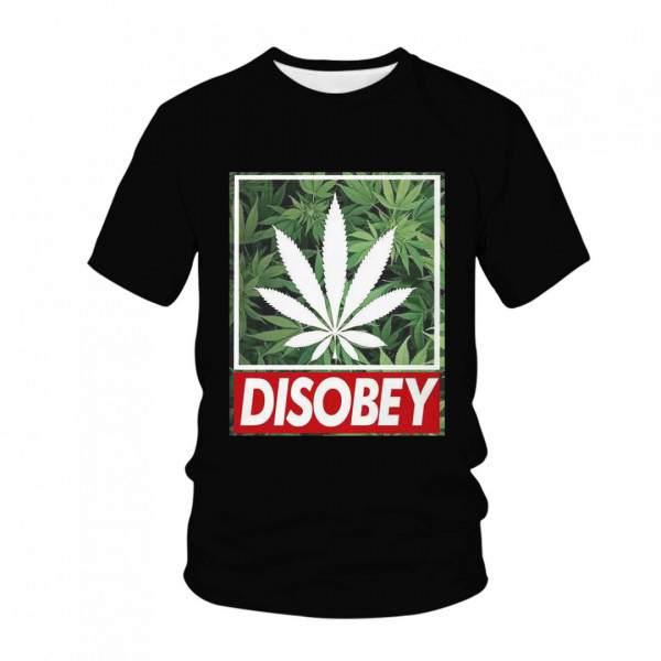 T-shirt Disobey Weed