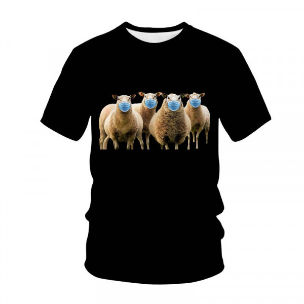 T-shirt Ovce s rouškama