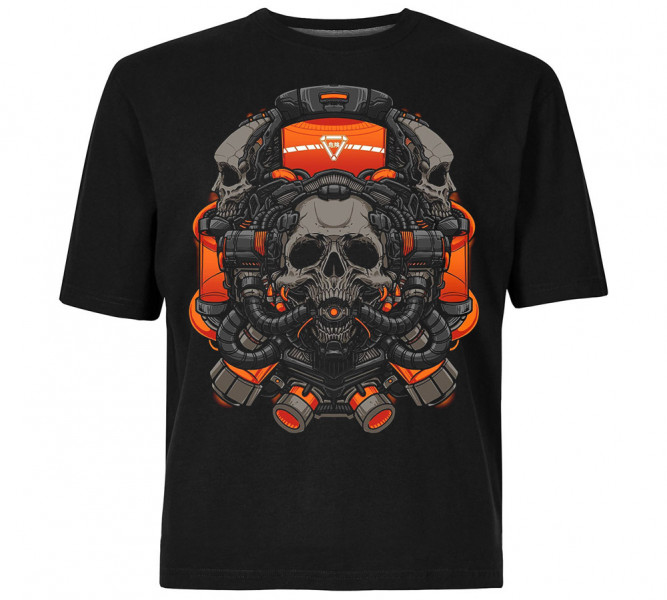 T-shirt Cyberpunk Skulls